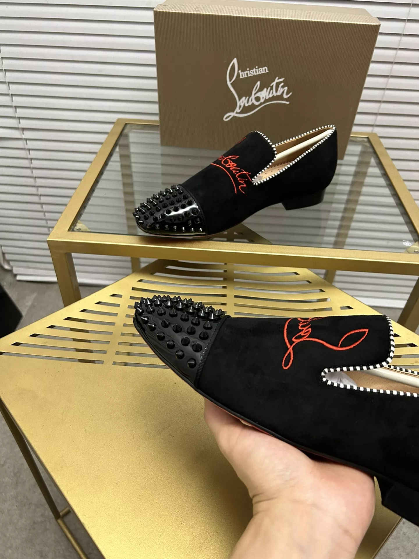 christian louboutin cuir chaussures pour homme s_127457a4